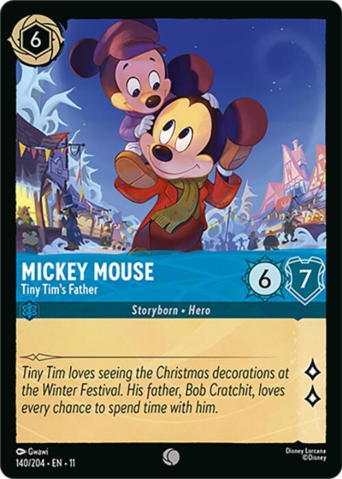 Mickey Mouse - Tiny Tim's Father – Winterspell #140 | Cards Central