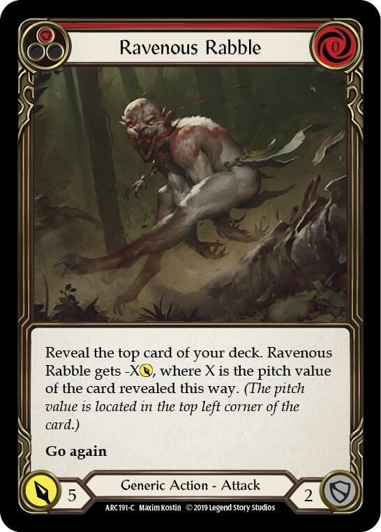 Ravenous Rabble (Red) – Blitz Deck: Outsiders - Riptide #RIP021