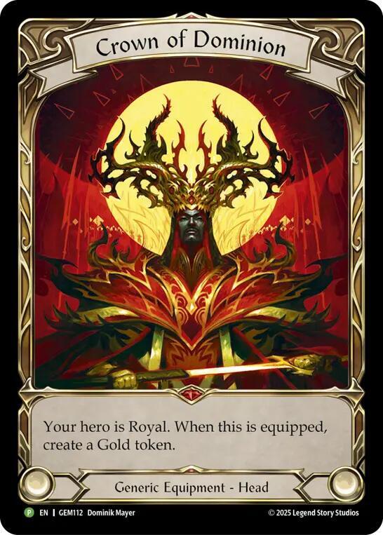 Crown of Dominion プロモ GEM112 未使用 FaB Crown of Dominion – GEM Pack 4 #GEM112 · FAB Singles