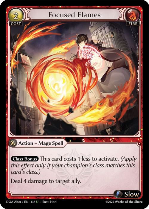 Focused Flames – Dawn of Ashes Alter Edition #138