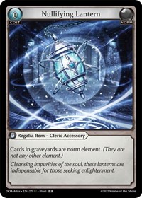 Nullifying Lantern – Dawn of Ashes Alter Edition #279