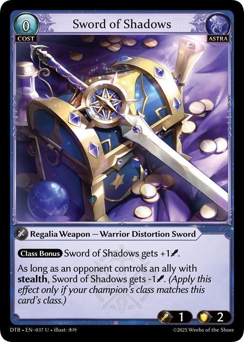 Sword of Shadows (DTR1E-037) — Price SGD & Buy | Cards Central