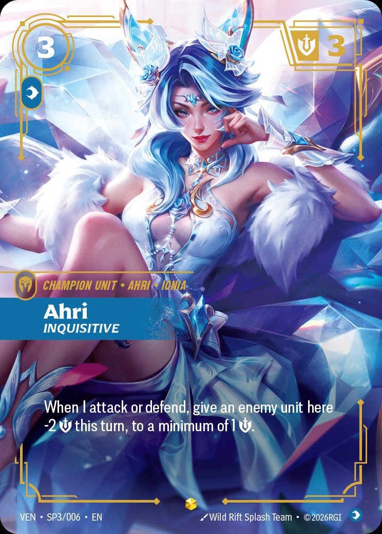 その他 Ahri SFD 227*/221 Riftbound Ahri, Inquisitive – Spiritforged #227 · Riftbound Singles