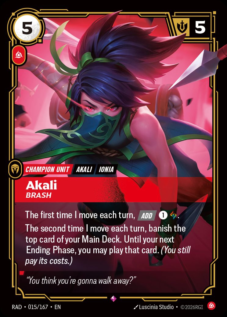 Akali – Vendetta #38 · Riftbound Singles · Singapore