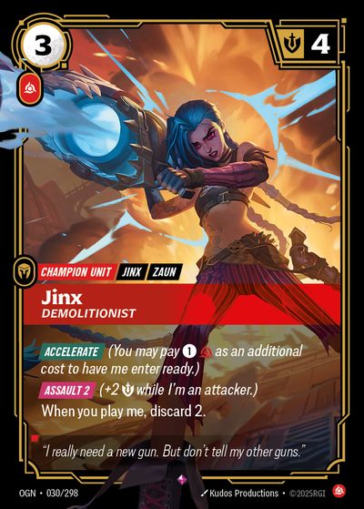 Jinx – Origins #30 · Riftbound Singles · Singapore