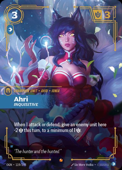 Ahri, Inquisitive – Spiritforged #227 · Riftbound Singles