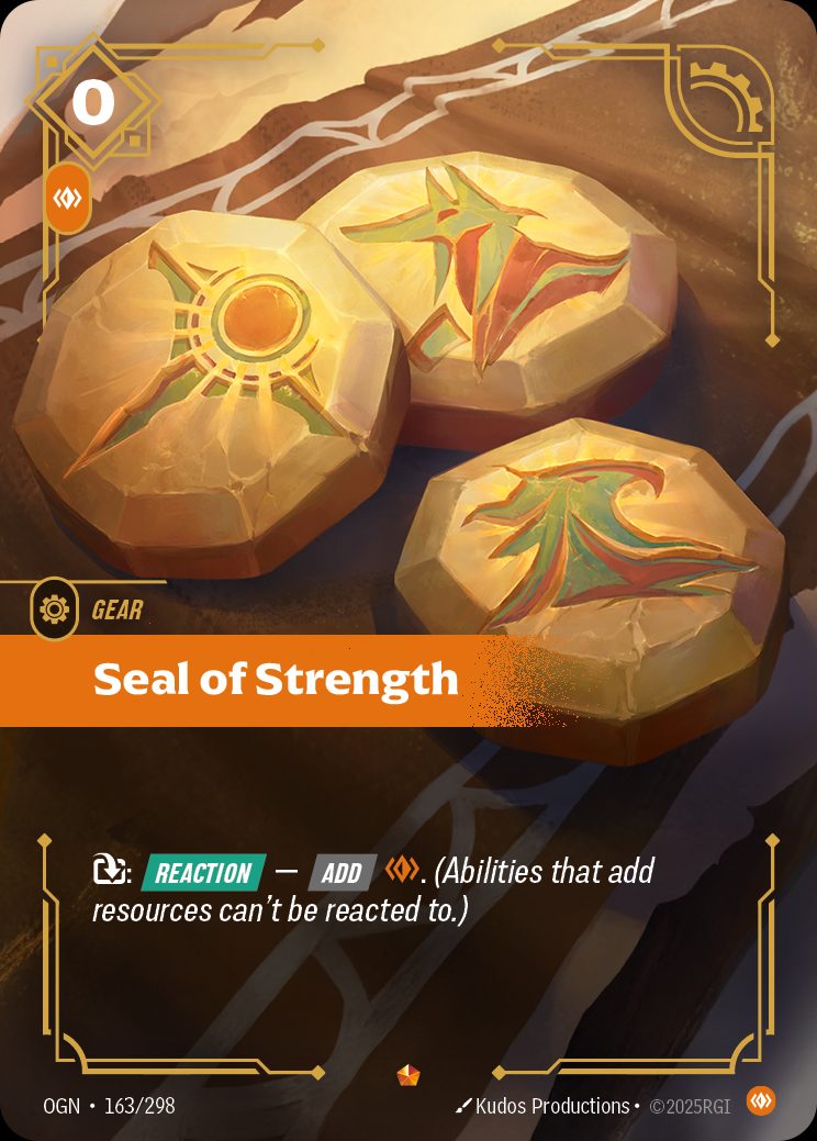 Riftbound Seal of Rage オーバーナンバー Seal of Rage Foil - OGN