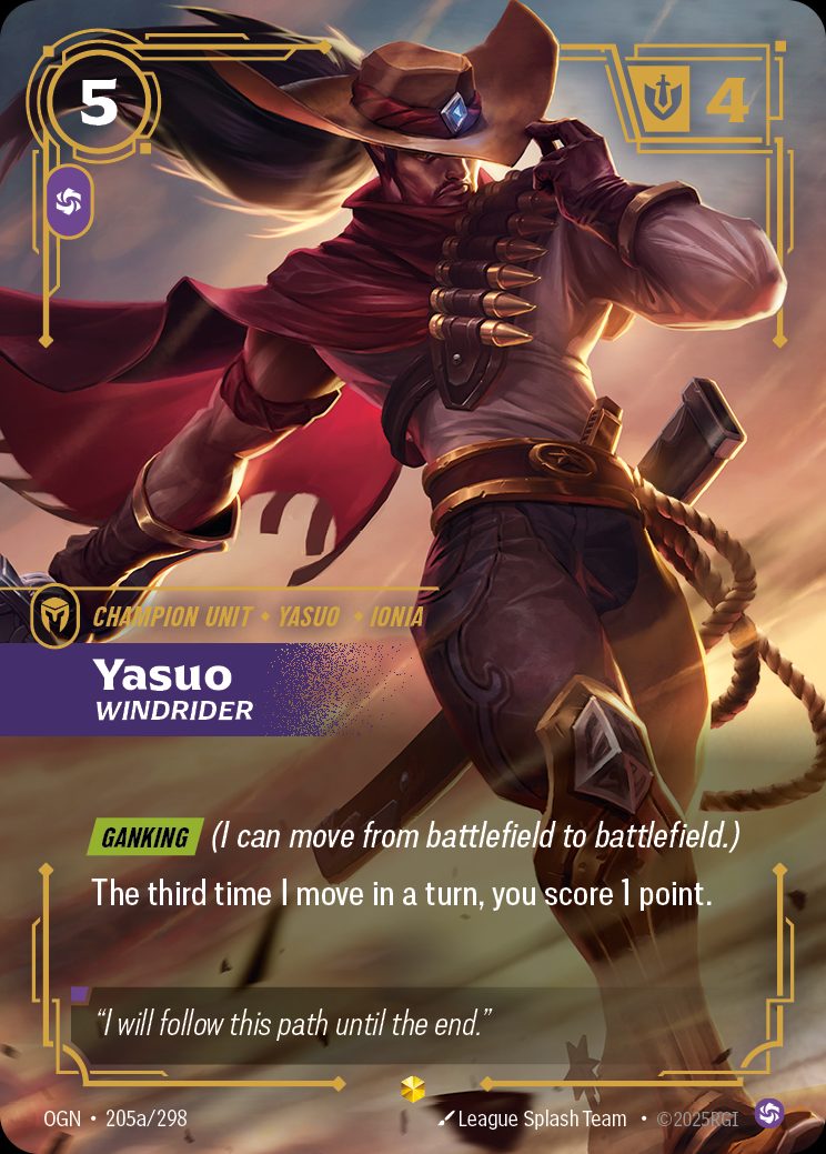 Unforgiven - Yasuo – Origins #259 · Riftbound Singles