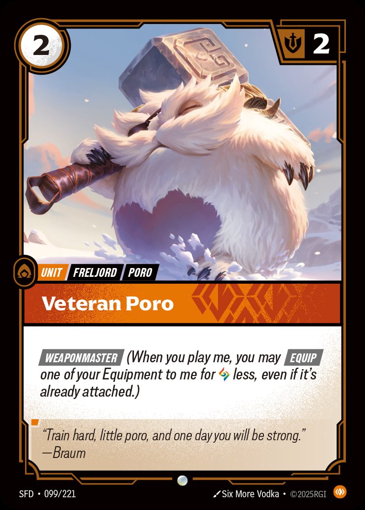 Veteran Poro – Spiritforged #99 · Riftbound Singles