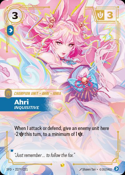 Ahri, Inquisitive – Spiritforged #227 · Riftbound Singles