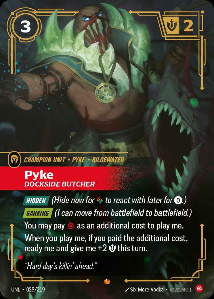 Pyke – Unleashed #28 · Riftbound Singles · Singapore