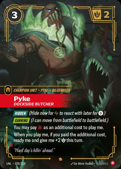 Pyke – Unleashed #28 · Riftbound Singles · Singapore