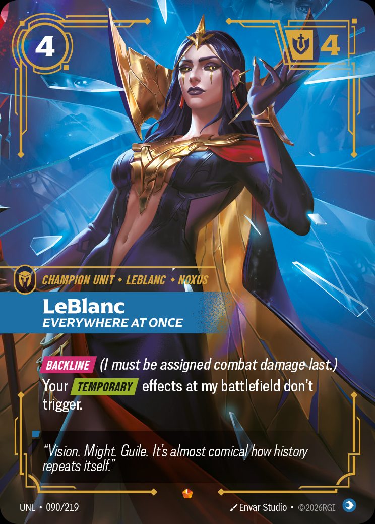 Deceiver - LeBlanc – Unleashed #199 · Riftbound Singles