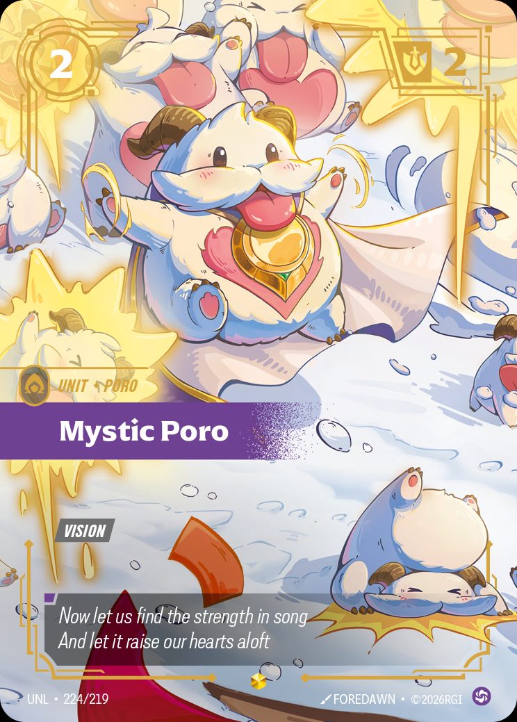 Mystic Poro – Unleashed #224 · Riftbound Singles · Singapore