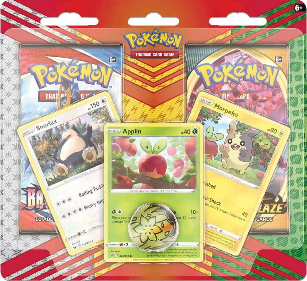 2 Pack Blister [Snorlax, Morpeko & Applin Cards] — Miscellaneous